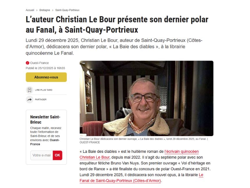 Article Ouest France 25122025 Article Ouest France 25122025
